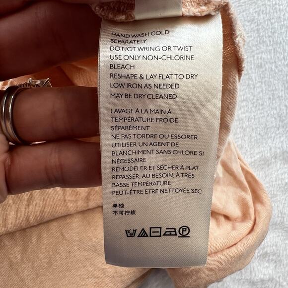 We The Free People S Small Under the Sun Tee Shirt Linen Blend Slouchy Oversized - Picture 11 of 16